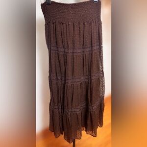 Black Rainn Brown Women's Skirt Sz 1X